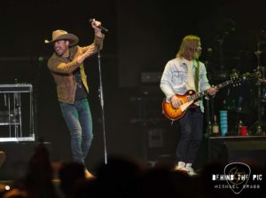 Dustin Lynch performed as part of Kane Brown's "Drunk or Dreaming Tour" at Bon Secours Wellness Arena in Greenville, SC