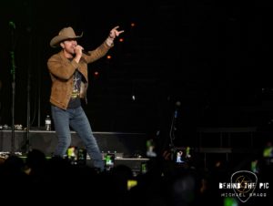 Dustin Lynch performed as part of Kane Brown's "Drunk or Dreaming Tour" at Bon Secours Wellness Arena in Greenville, SC
