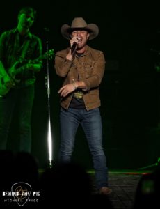 Dustin Lynch performed as part of Kane Brown's "Drunk or Dreaming Tour" at Bon Secours Wellness Arena in Greenville, SC