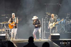 LoCash performed as part of Kane Brown's "Drunk or Dreaming Tour" at Bon Secours Wellness Arena in Greenville, SC