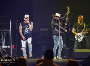 LoCash performed as part of Kane Brown's "Drunk or Dreaming Tour" at Bon Secours Wellness Arena in Greenville, SC