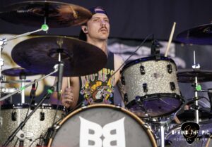 Butcher Babies performed as part of the Psychotherapy Sessions Tour at PNC Music Pavilion in Charlotte North Carolina