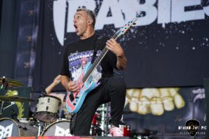 Butcher Babies performed as part of the Psychotherapy Sessions Tour at PNC Music Pavilion in Charlotte North Carolina