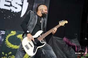 Butcher Babies performed as part of the Psychotherapy Sessions Tour at PNC Music Pavilion in Charlotte North Carolina