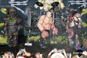GWAR performed as part of the Psychotherapy Sessions Tour at PNC Music Pavilion in Charlotte North Carolina