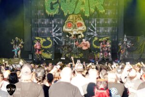 GWAR performed as part of the Psychotherapy Sessions Tour at PNC Music Pavilion in Charlotte North Carolina