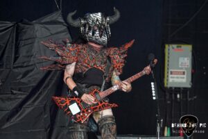 GWAR performed as part of the Psychotherapy Sessions Tour at PNC Music Pavilion in Charlotte North Carolina