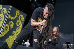 Nonpoint performed as part of the Psychotherapy Sessions Tour at PNC Music Pavilion in Charlotte North Carolina