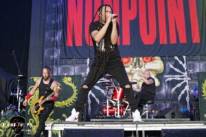 Nonpoint performed as part of the Psychotherapy Sessions Tour at PNC Music Pavilion in Charlotte North Carolina