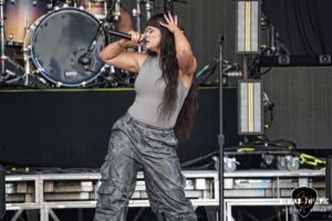 Spiritbox opened for Shinedown and Papa Roach at CCNB Amphitheatre in Simpsonville, SC as part of The Revolutions Live Tour