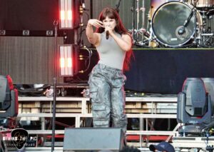 Spiritbox opened for Shinedown and Papa Roach at CCNB Amphitheatre in Simpsonville, SC as part of The Revolutions Live Tour