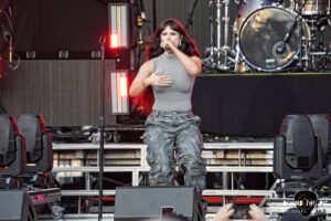 Spiritbox opened for Shinedown and Papa Roach at CCNB Amphitheatre in Simpsonville, SC as part of The Revolutions Live Tour