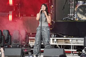 Spiritbox opened for Shinedown and Papa Roach at CCNB Amphitheatre in Simpsonville, SC as part of The Revolutions Live Tour