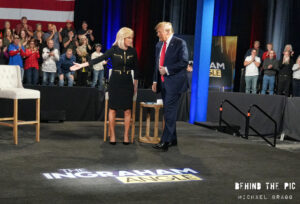 Donald Trump townhall with Laura Ingraham for Fow News Ingraham Angle in Greenville, South Carolina 2024 Primary