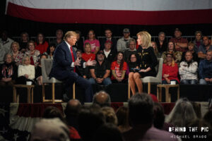 Donald Trump townhall with Laura Ingraham for Fow News Ingraham Angle in Greenville, South Carolina 2024 Primary
