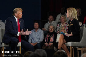 Donald Trump townhall with Laura Ingraham for Fow News Ingraham Angle in Greenville, South Carolina 2024 Primary