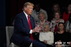 Donald Trump townhall with Laura Ingraham for Fow News Ingraham Angle in Greenville, South Carolina 2024 Primary