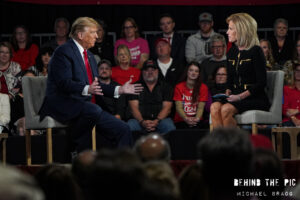 Donald Trump townhall with Laura Ingraham for Fow News Ingraham Angle in Greenville, South Carolina 2024 Primary