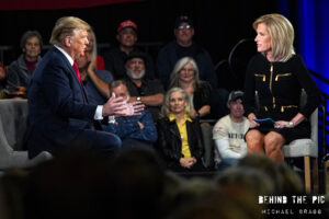 Donald Trump townhall with Laura Ingraham for Fow News Ingraham Angle in Greenville, South Carolina 2024 Primary
