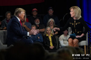 Donald Trump townhall with Laura Ingraham for Fow News Ingraham Angle in Greenville, South Carolina 2024 Primary