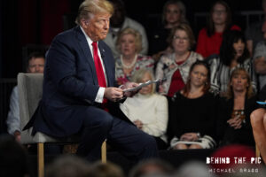 Donald Trump townhall with Laura Ingraham for Fow News Ingraham Angle in Greenville, South Carolina 2024 Primary