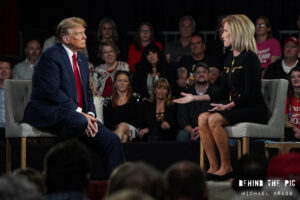 Donald Trump townhall with Laura Ingraham for Fow News Ingraham Angle in Greenville, South Carolina 2024 Primary