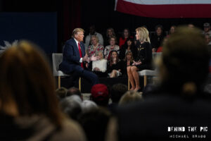 Donald Trump townhall with Laura Ingraham for Fow News Ingraham Angle in Greenville, South Carolina 2024 Primary