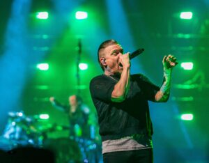 Shinedown on the "Damce, Kid,. Dance" tour at Golden 1 Center in Sacrmento, California