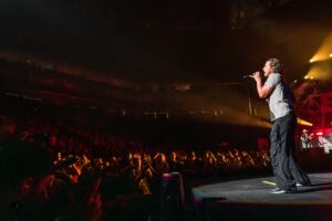 Bush at the Golden One Center in Sacramento, California