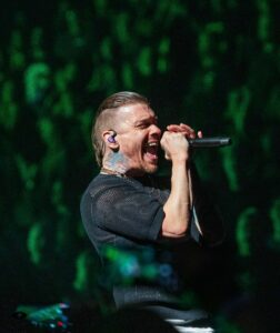 Shinedown on the "Damce, Kid,. Dance" tour at Golden 1 Center in Sacrmento, California